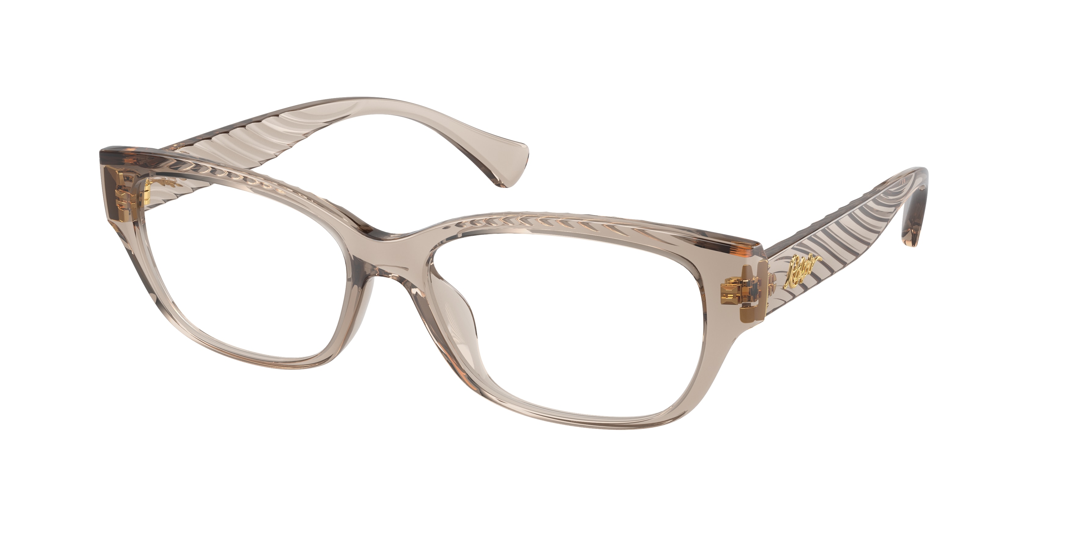 Ralph Lauren Woman RA7165U  5802 Vista frames Injected Beige Transparent Round Normal-image